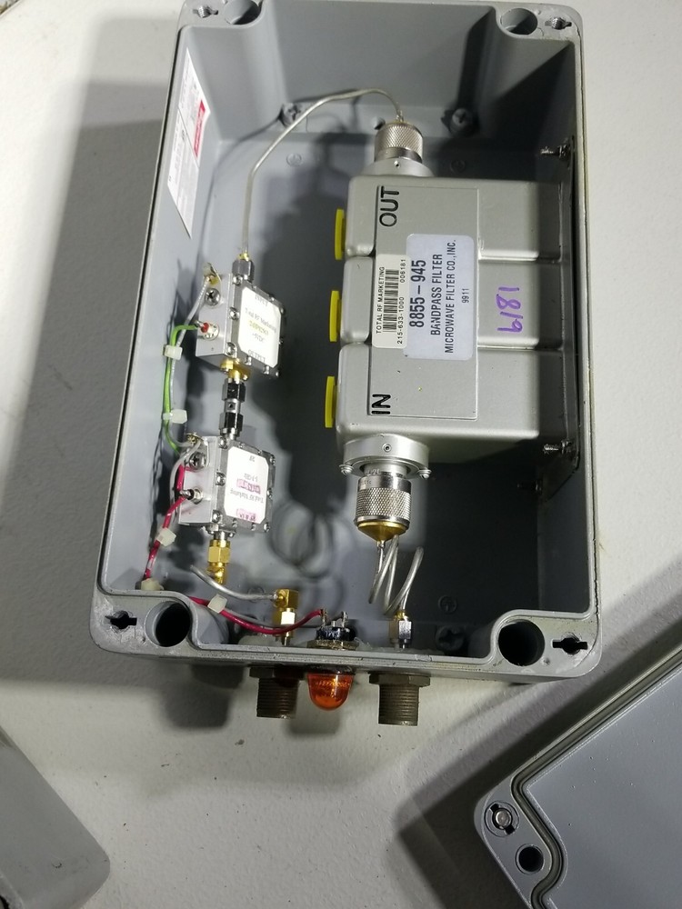 Filter/LNA Modules in Hoffman Steel Boxes (x2)
