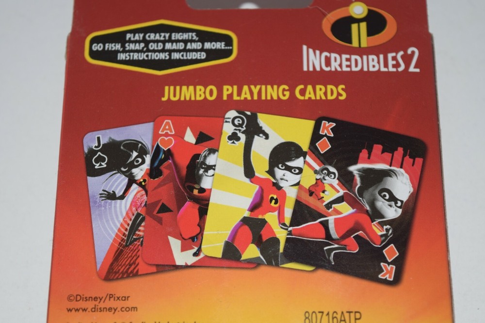 Incredibles 2 Jumbo Playing Cards