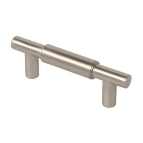 3" Modern Metal Pull Stainless Finish