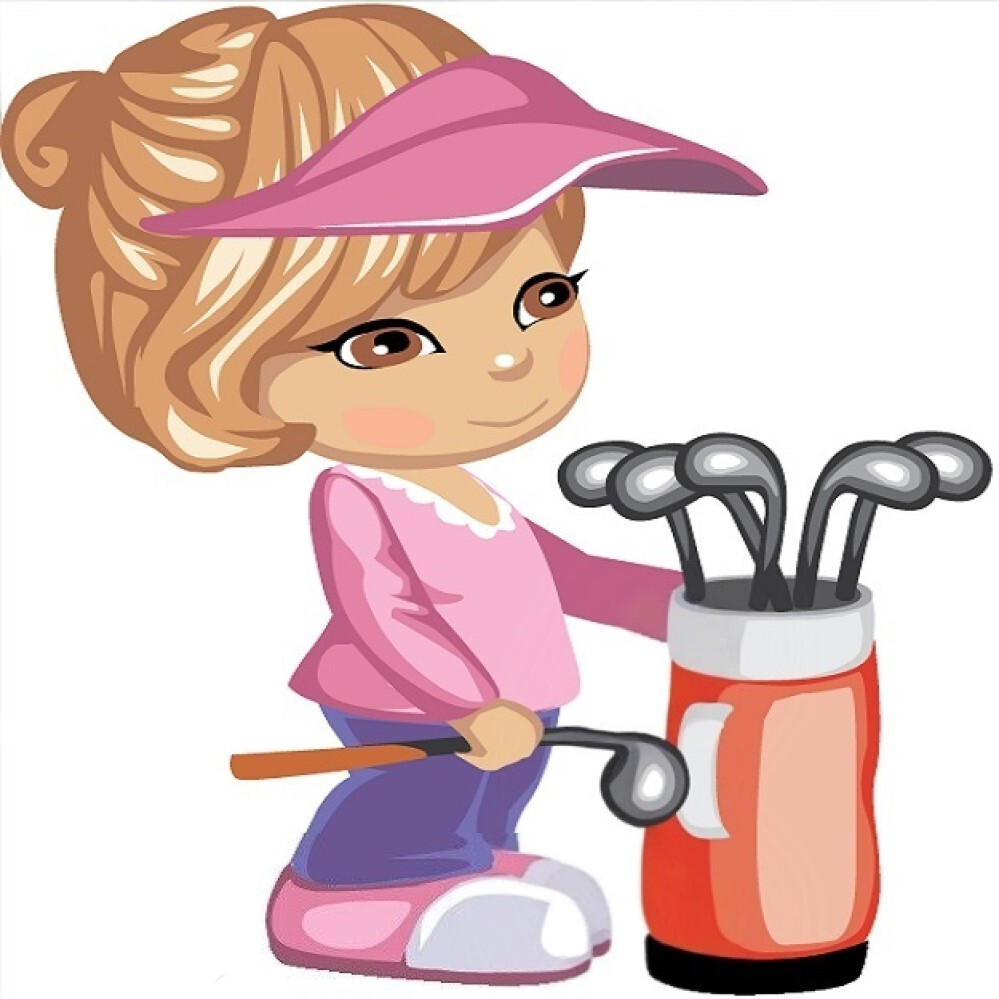 30 Custom Golf Girl Personalized Address Labels