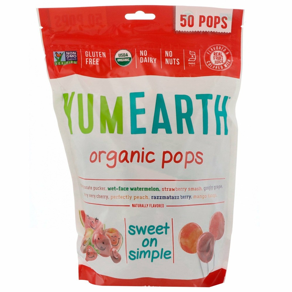 (2 Pack) 50 Count Organic Pops, Assorted Flavors