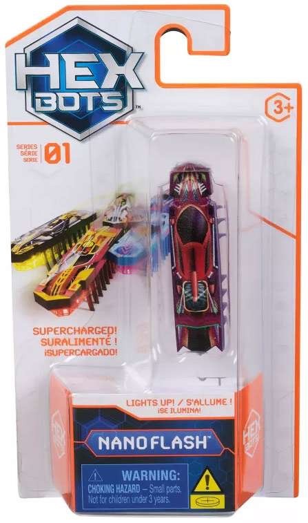 Spin Master HEX BOTS Nano Flash Single Pack - Series 2 Red