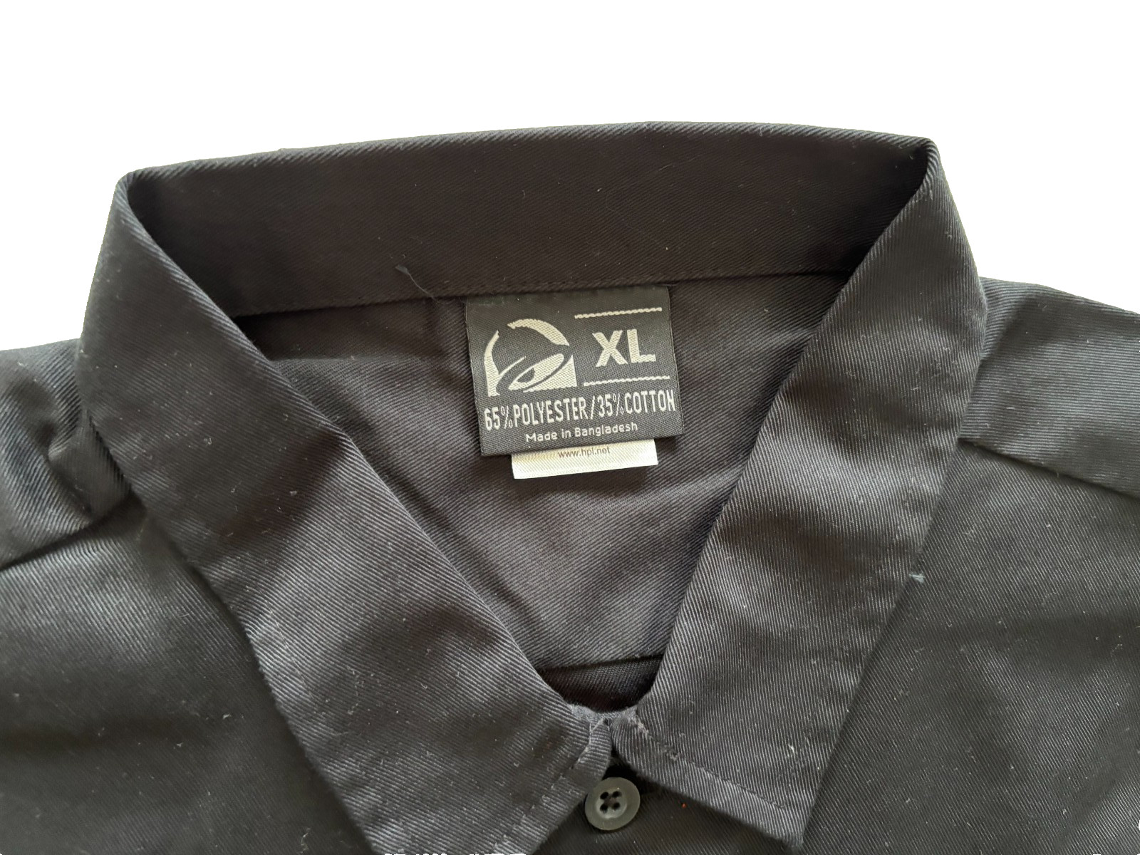 Taco Bell Short Sleeve Manager Shirt with Front Pocket - Size XL
