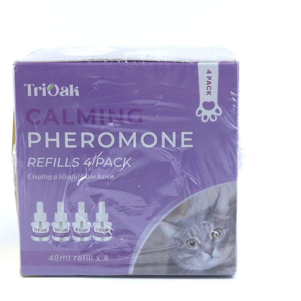 Tri-Oak Cat Calming Pheromone Diffuser Refills 4 Pack