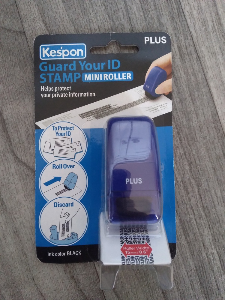 Kespon Guard Your ID Stamp Mini Roller NEW