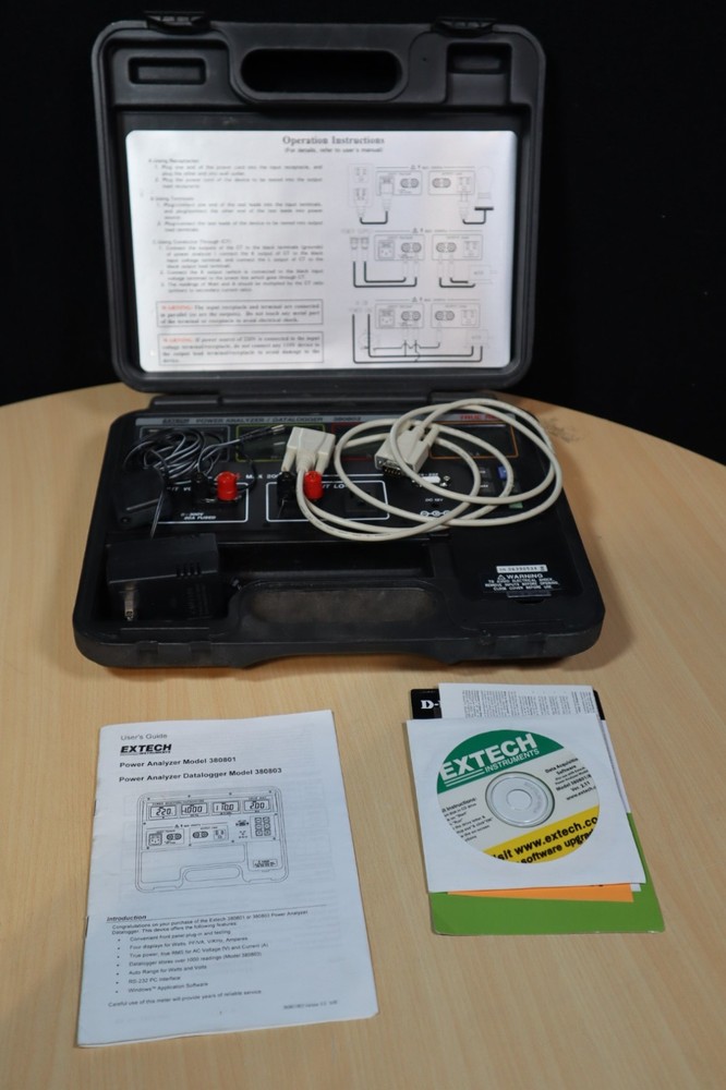 EXTECH 380803 Power Analyze and Data Logger in Portable Case