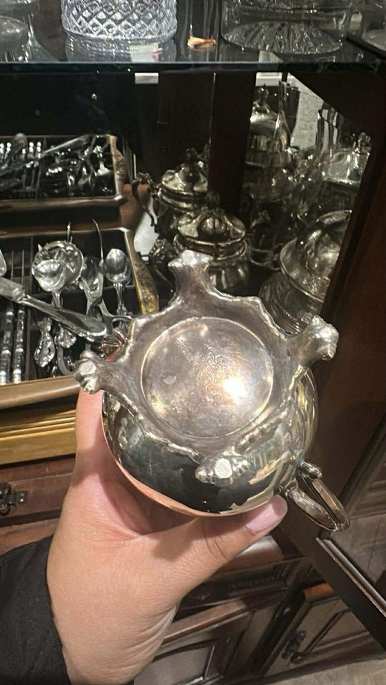 F. B. Rodger’s Silver Played Tea, Sugar, And Creamer Set