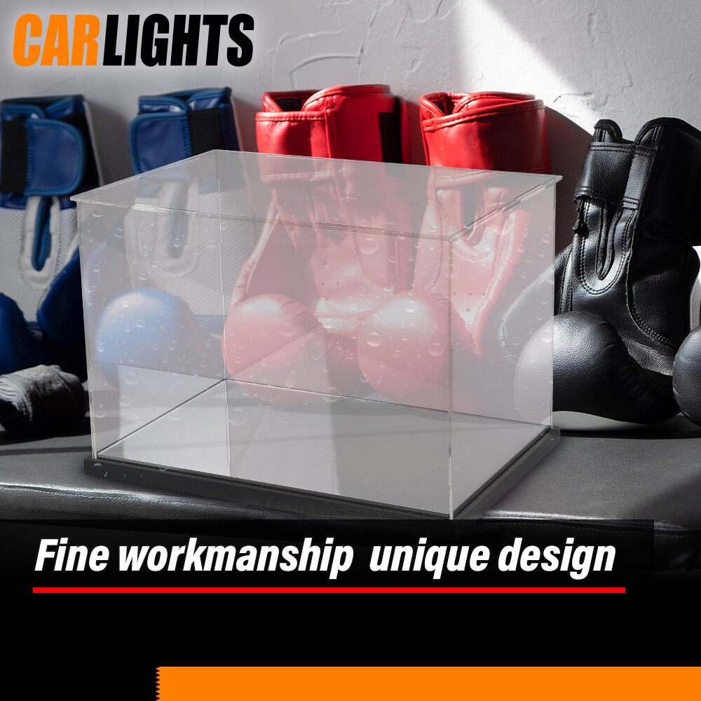 Clear Single Boxing Glove Horizontal Display Case