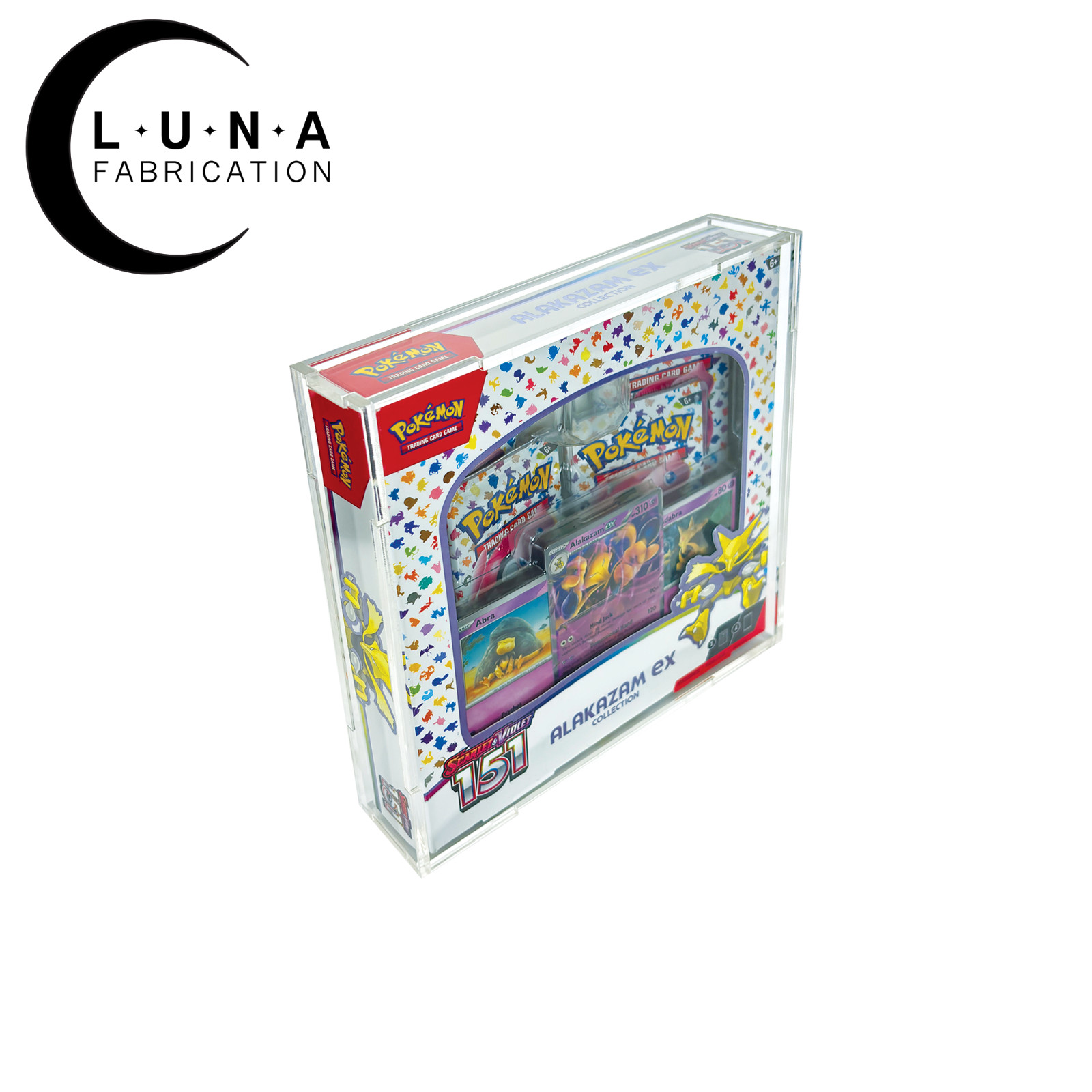 Acrylic Display Case for Pokemon 151 Alakazam EX Collection