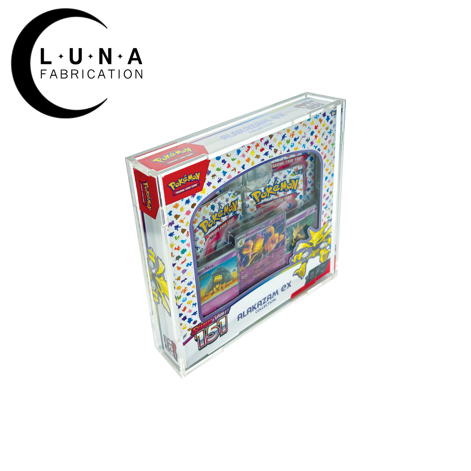 Acrylic Display Case for Pokemon 151 Alakazam EX Collection