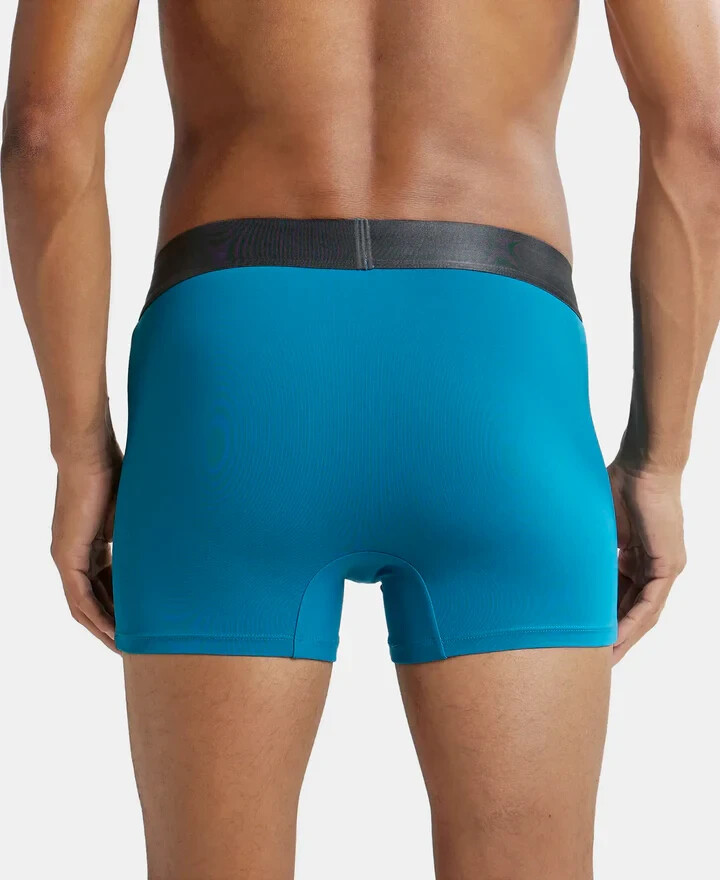 Jocky Men Tactel Microfiber Elastane Stretch solid Trunk with Moisture move IC28