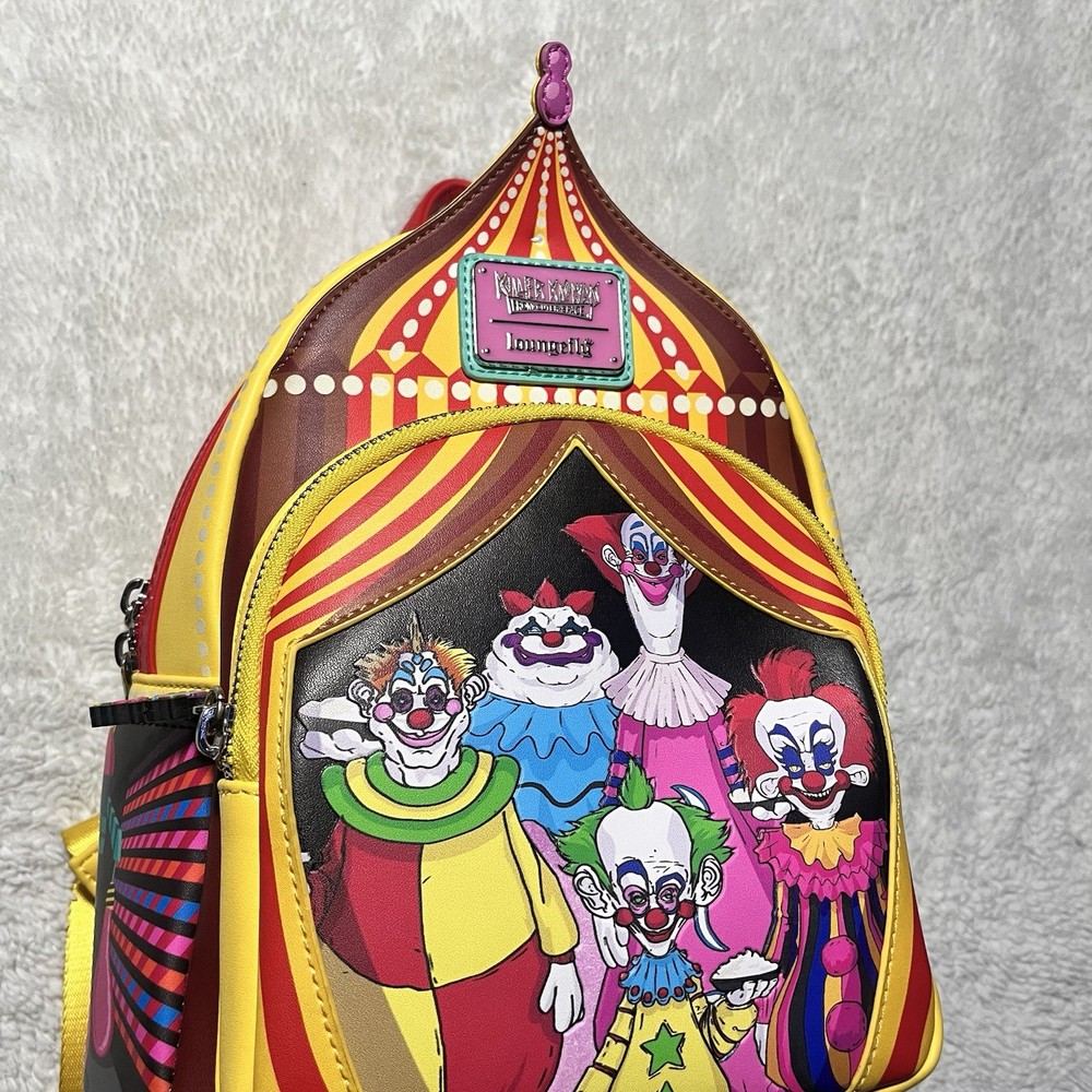 Loungefly Killer Klowns from Outer Space Circus Clown Mini Backpack