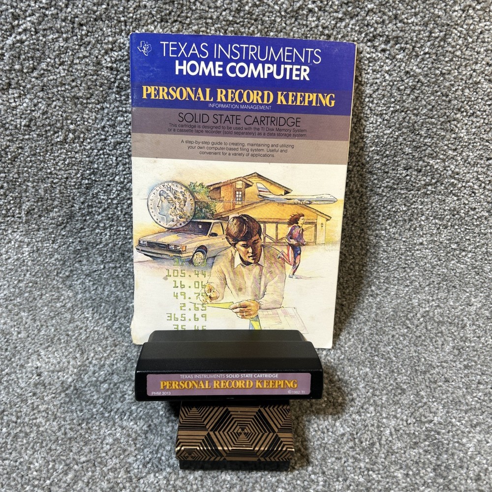 Texas Instruments Computer TI99/4A Games Cartridges Cassettes Manuals - UNTESTED