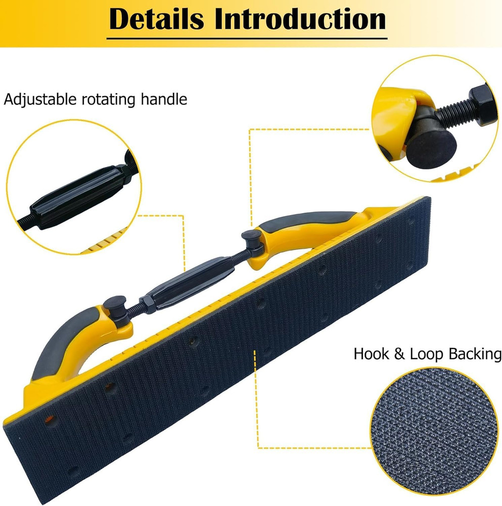 Toromp 2-3/4" X 15-3/4" Adjustable Radius Flex Longboard Hand Sanding File Block