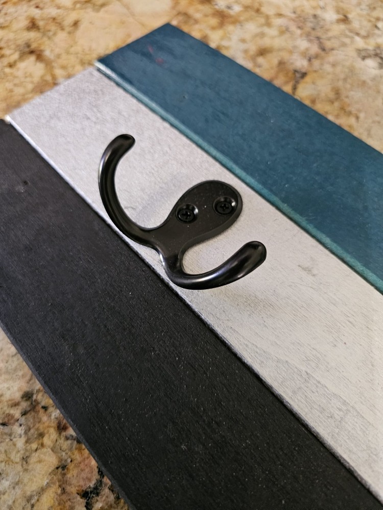 Rustic Handcrafted Pet Leash Holder 2 Double Hook