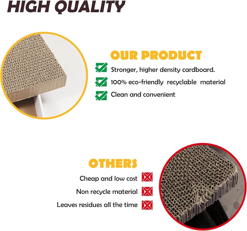 Large Cat Scratcher with Reversible Design - Fun & Protective Indoor Solution