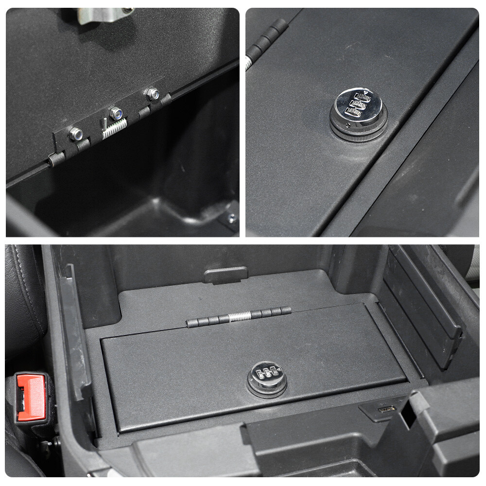 Console Armrest Vault Safe Box Lock Fit For Chevrolet Silverado GMC Sierra 2022+