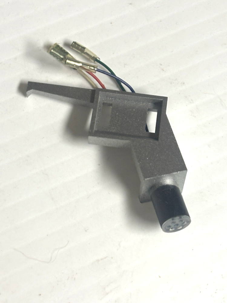 SILVER TURNTABLE HEADSHELL 4 WIRES NOS