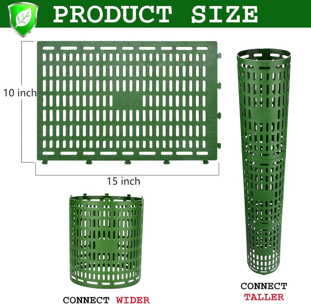 3 Pack Tree Trunk Protector Wrap Mesh Plant Covers Tree Tubes for Seedlings