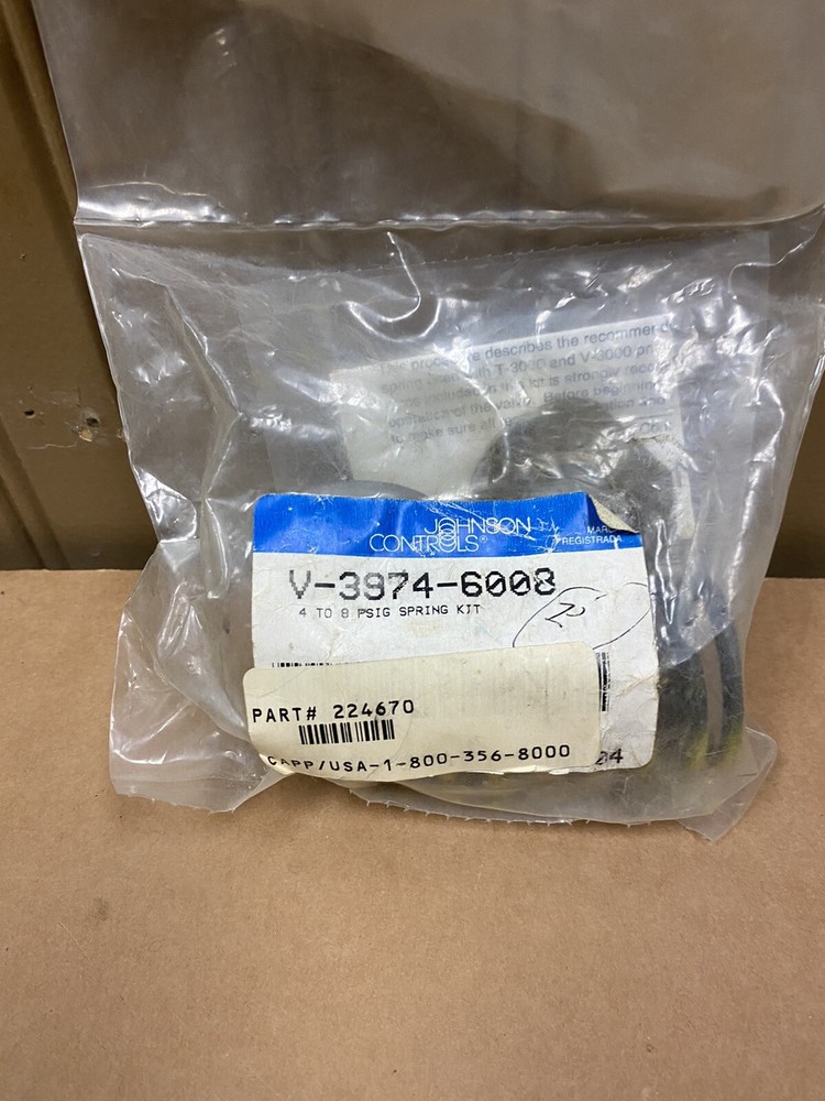 Johnson Controls V-3974-6008 Spring Kit New