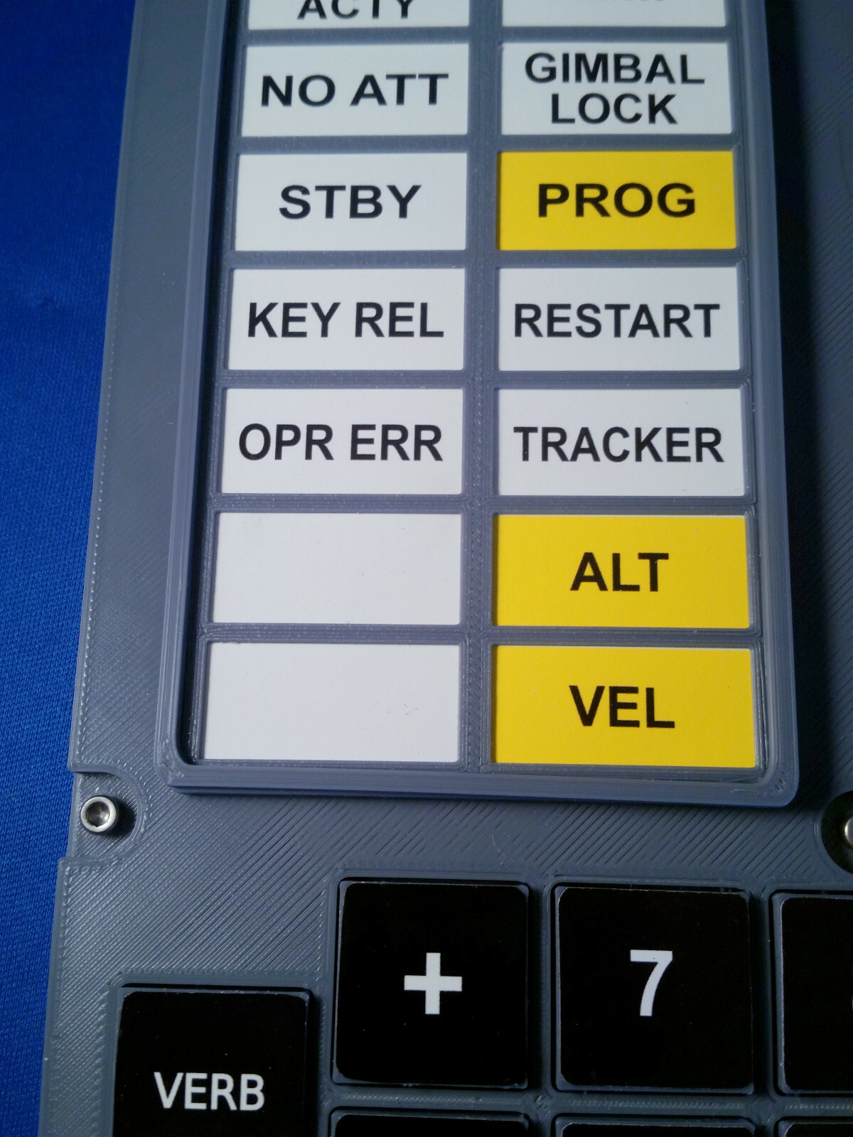 Apollo DSKY Navigation Computer Replica Plaque - Full Size Assembled