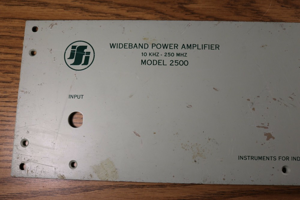 ifi Instruments for Industry Faceplate Power Amplifier Model 2500 Front Panel