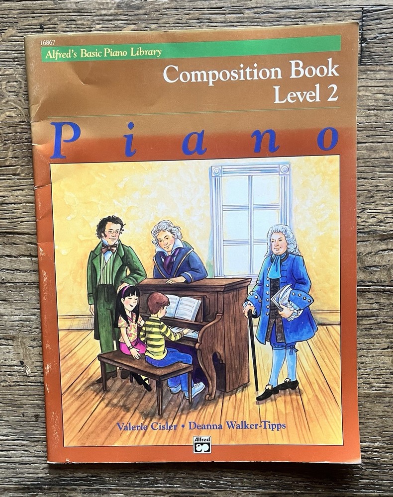 Alfred’s basic piano library composition book level two