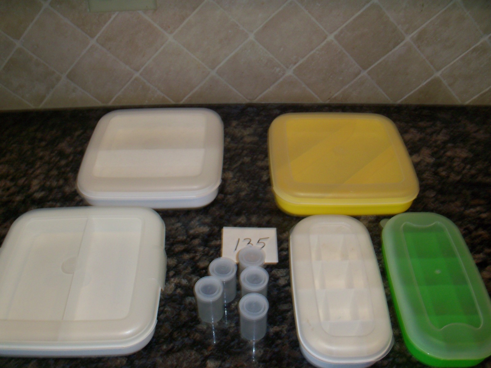 5 Eagle Craftstor Craft storable Square Divided Tray Storage Craft Bin Container