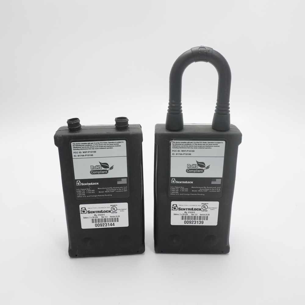 2 x Lockbox Sentrilock Realtor Lock Box - (Needs Code) W9T-P10100 UNTESTED