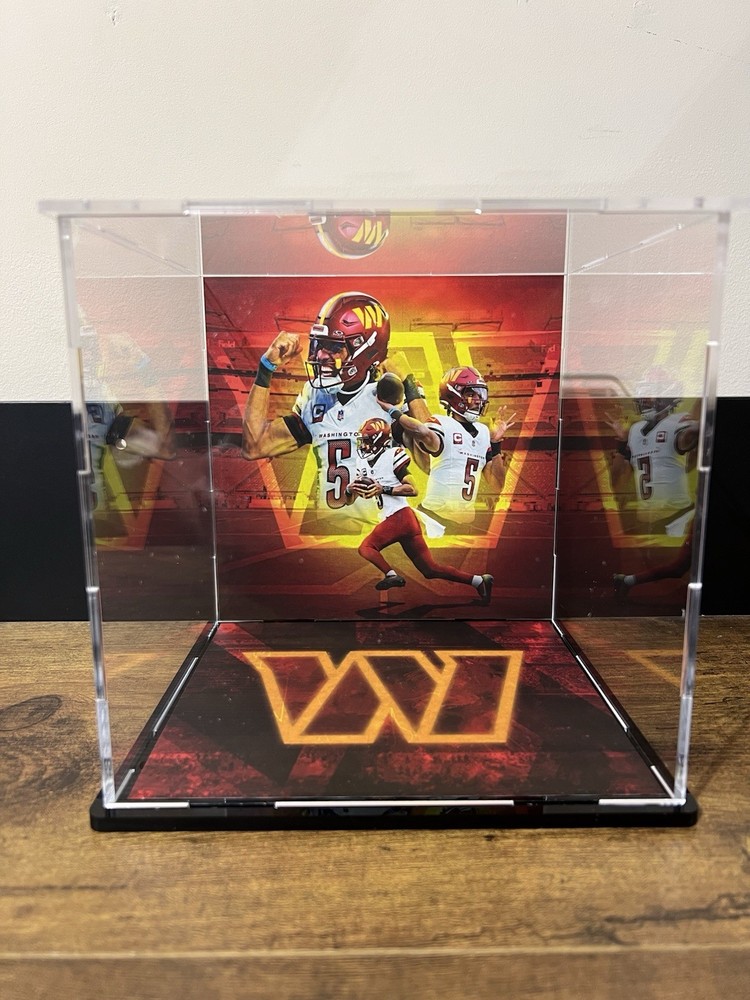 Jayden Daniels Custom Mini Helmet Display or Card Display - Commanders