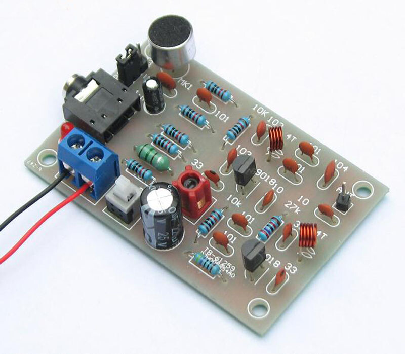 FM MP3 Radio Transmitter Wireless Microphone Broadcast Launch Board Audio kits