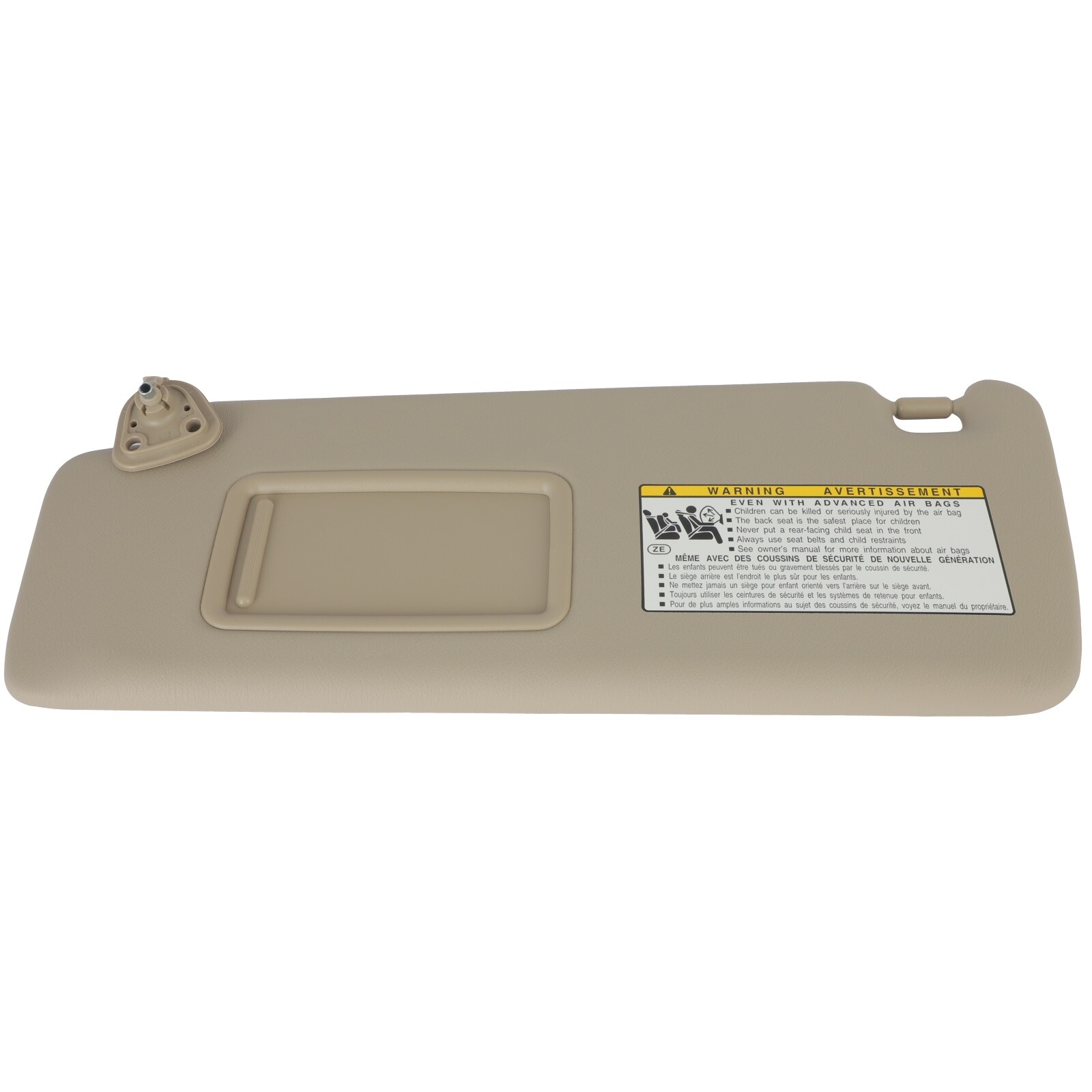 For 04-07 Toyota Highlande Sun Visor Driver LH W/O lamp Tan 2.4L 3.3L