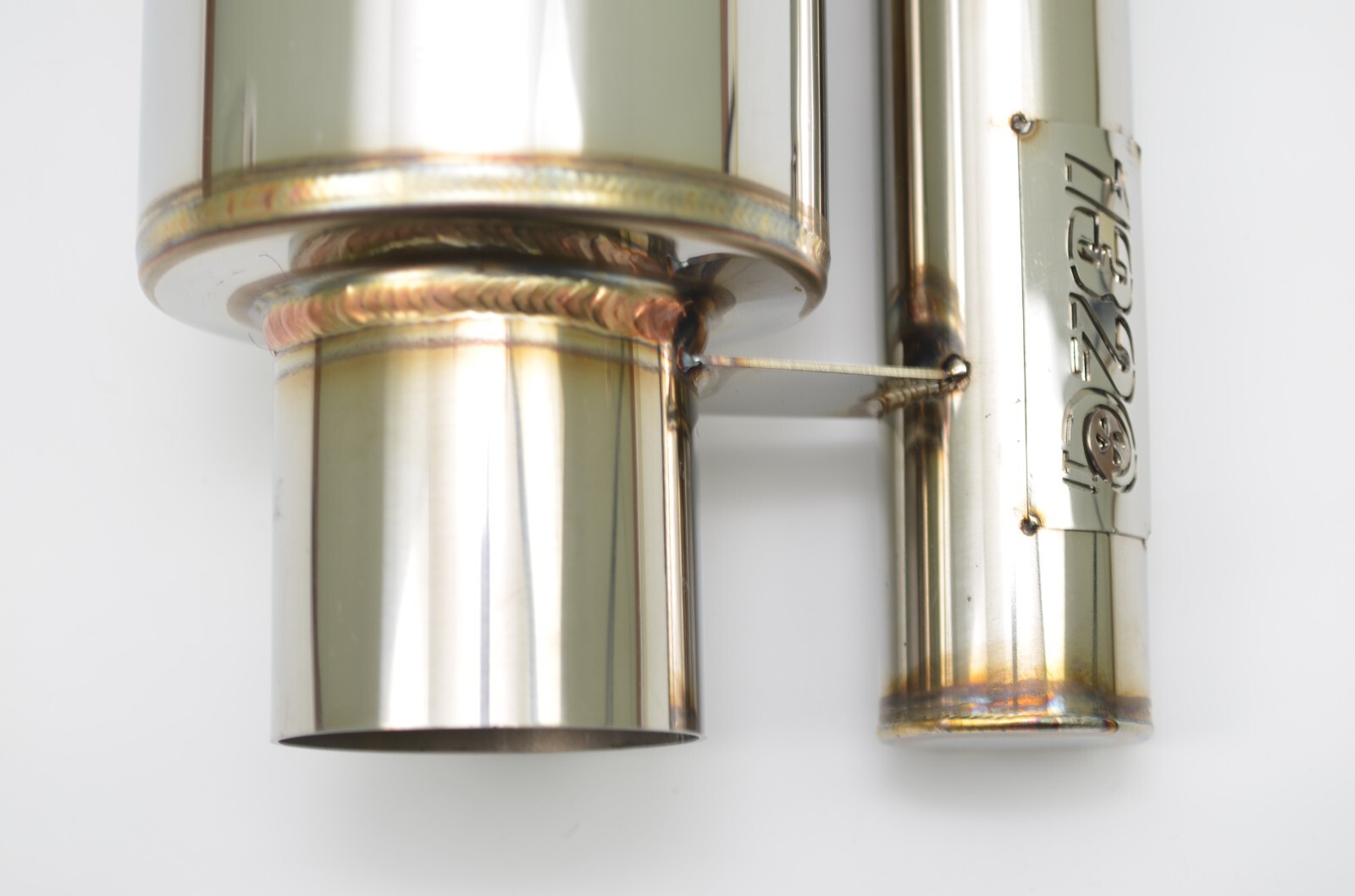 1320 ultra quiet QW resonator muffler stainless steel universal 3" inlet & out