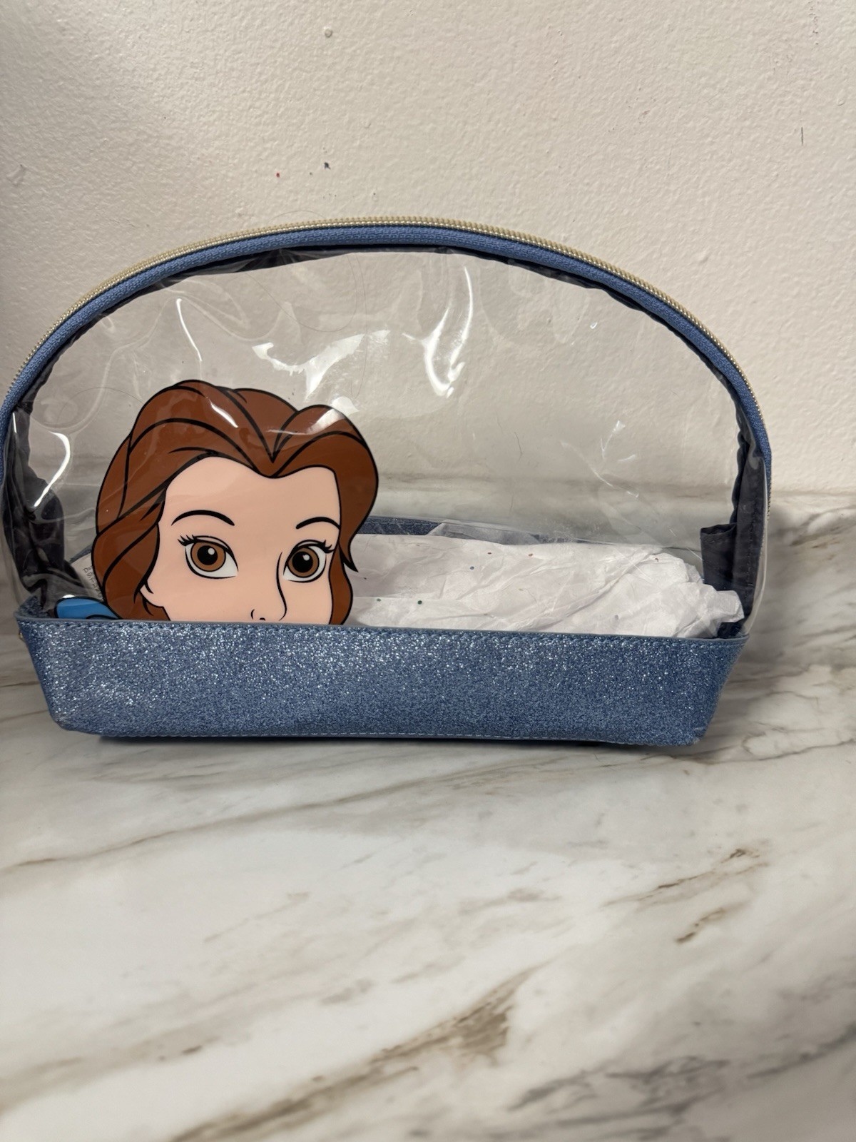 Disney Danielle Nicole Beauty & The Beast Cosmetic Bag Makeup Pouch 3 Piece Set