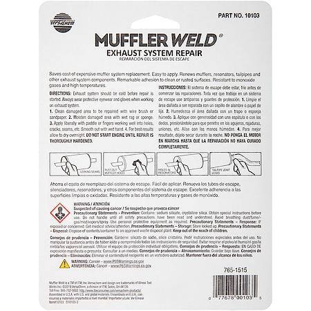 Permatex Muffler Weld Exhaust System Repair Paste 3 oz Tube Sealant (10103)