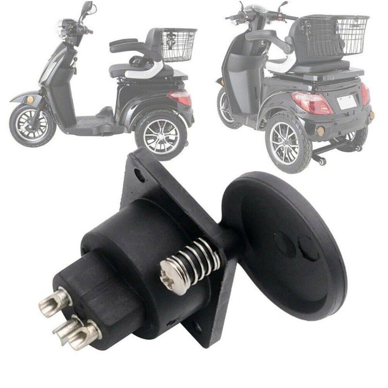 Mobility Scooter Panel Mount Port Female Plug Socket Auto Replacement Part