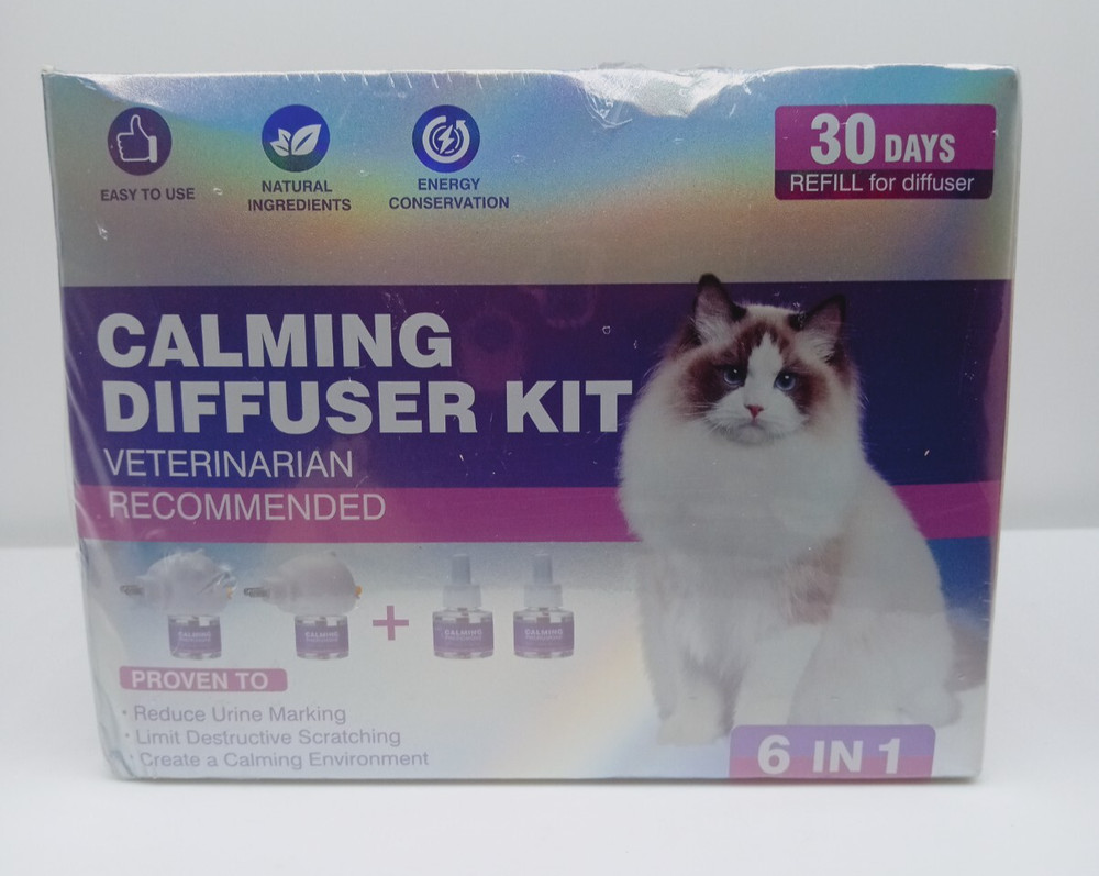 Cat Calming Pheromone Diffuser Refills Effectively Relieve Anxiety 6 In 1