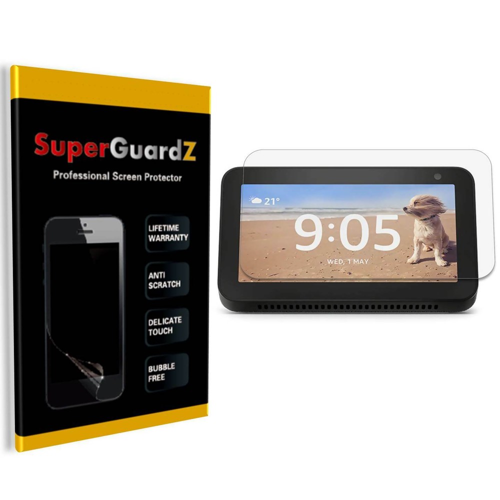 3X SuperGuardZ Clear Screen Protector Guard Shield Film For Amazon Echo Show 5