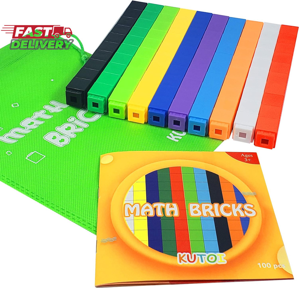 Math Manipulatives Counting Cubes, Educational Math Linking Cubes, Classroom Toy