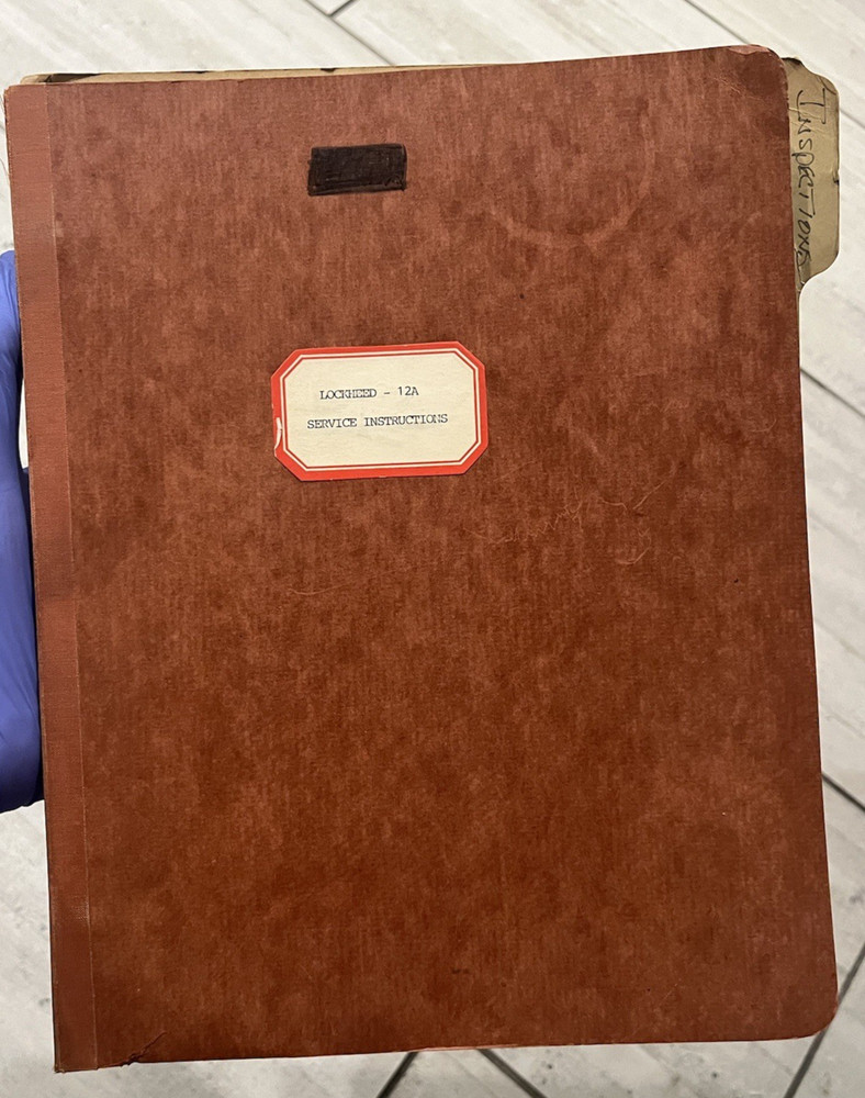 Lockhead 12A Service Instructions Manual Illustrated. Older Copy ..