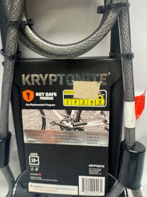 Kryptonite Heavy Duty U-Lock & Cable Security Level 5- 3.8 x 10mm