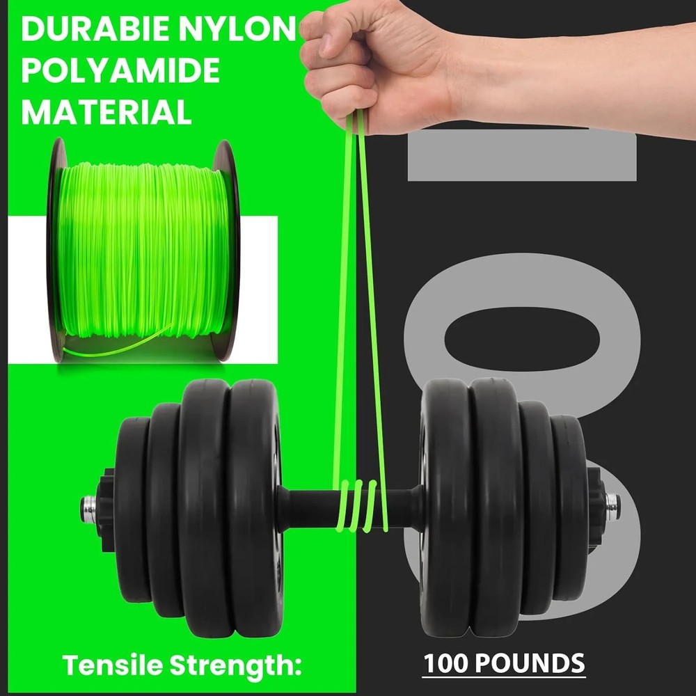 080 Trimmer Line Heavy Duty, Weed Eater String .080, Weed Wacker String .08