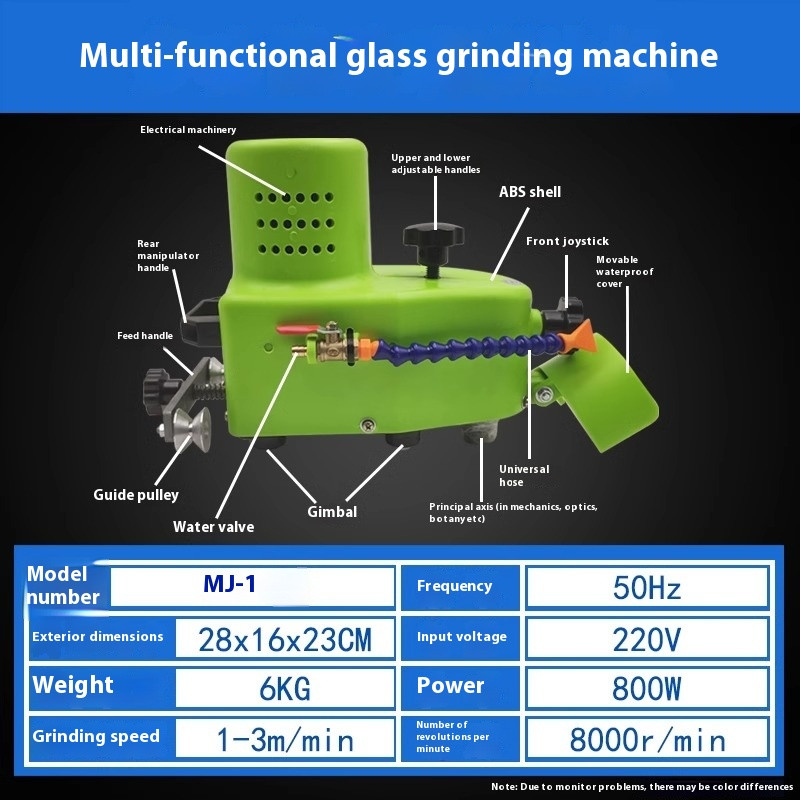 Glass Grinding Straight Round Edge Shaped Processing Grinding Chamfering Machine
