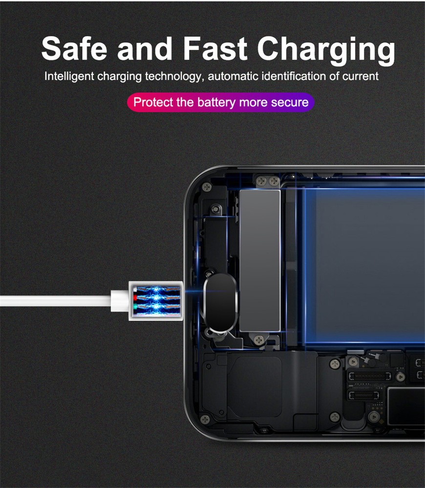 USB C Type C Fast Data Charging Cable For Samsung LG Phones Tablets Android