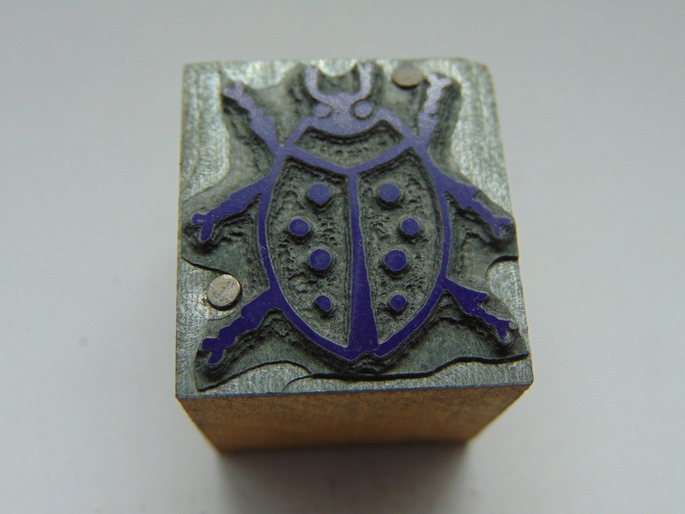 Printing Letterpress Printers Block Ladybug