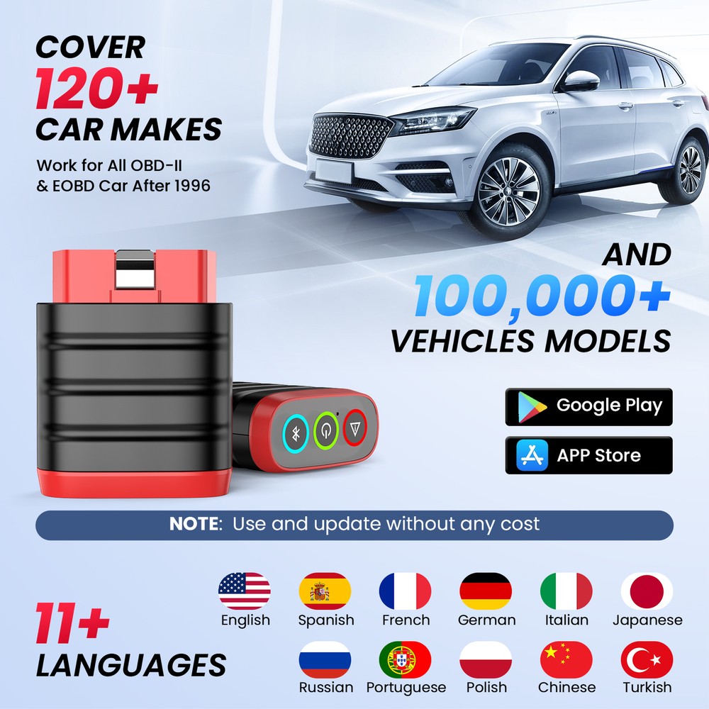 2025 THINKDIAG Mini OBD2 ABS SRS Tool Full System Auto Code Reader Scanner US