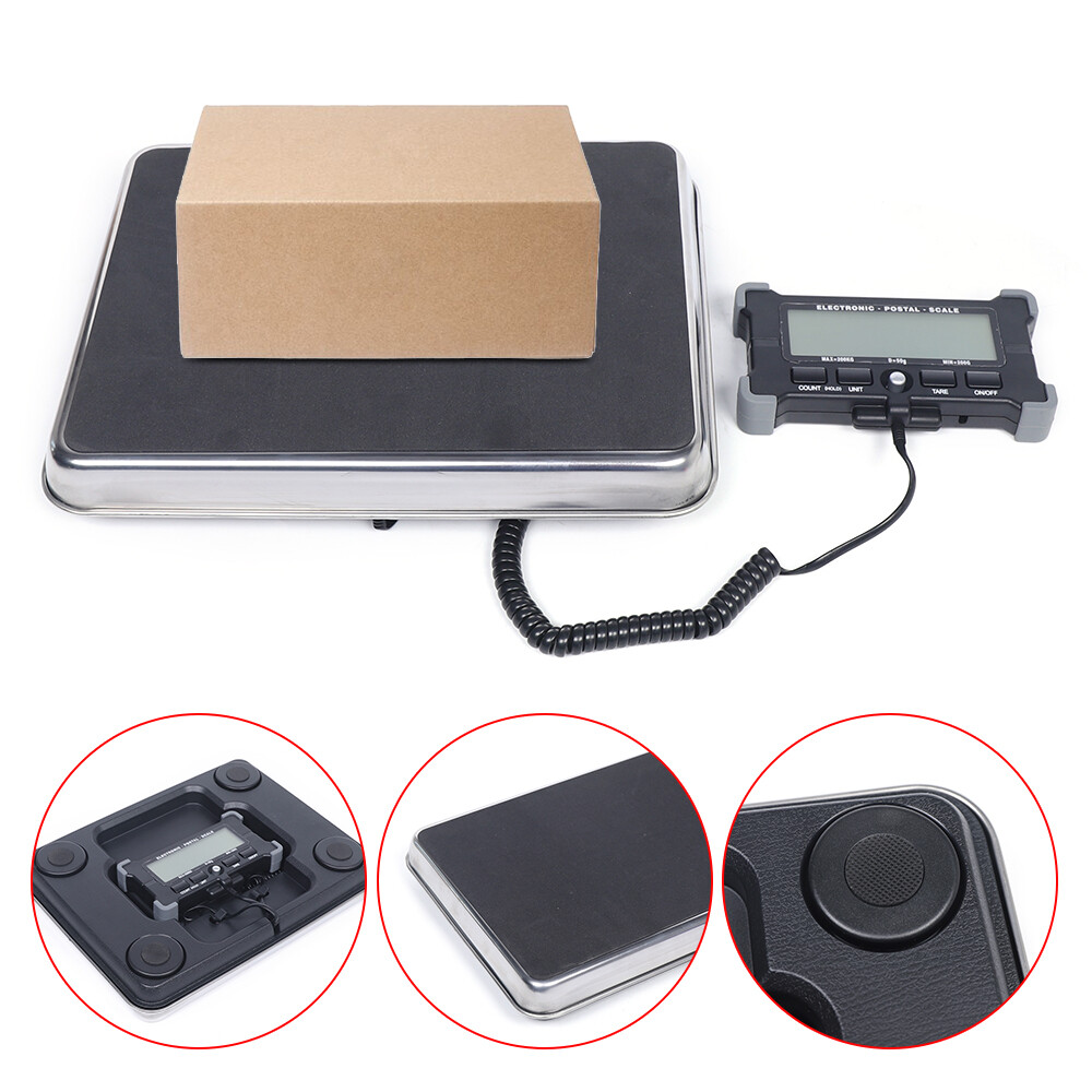 440Lbs Weight Shipping Postage Scale Digital Postal Scale Mail Letter Package US