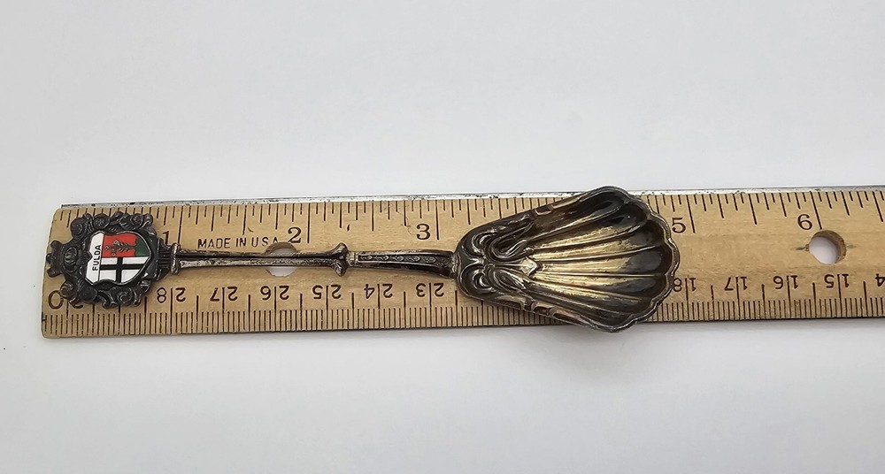 800 SILVER FULDA GERMANY COLLECTABLE SOUVENIR SPOON