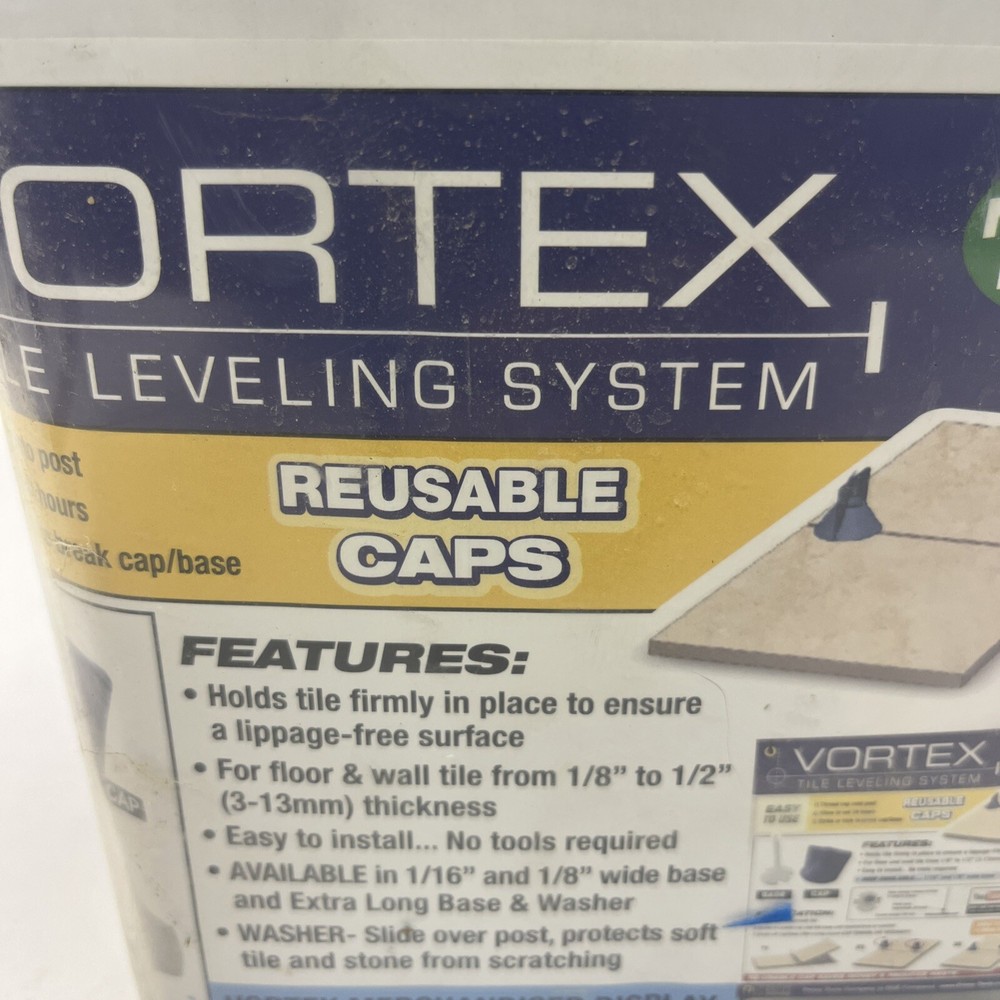 Primo Tools Vortex Tile Leveling System Caps 200 Count. Caps Only