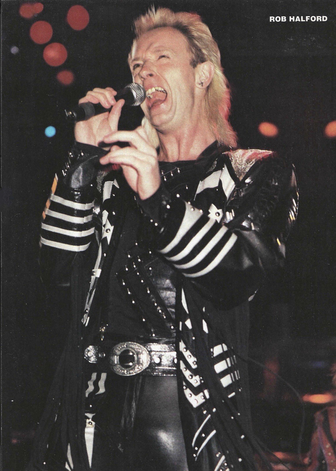 80's Magazine Pinup Poster Clipping 2-Sided Poison / Rob Halford